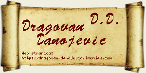 Dragovan Danojević vizit kartica
